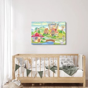 Kép - színes város (90x60 cm)