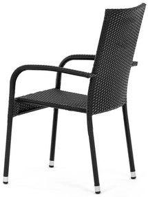 Fekete Polyrattan Kerti Szék. AZC-S2113 BK