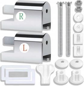 2X Fogantyú Zsanér Wc-ülőke Javítás Wc Fürdőszoba Univerzális