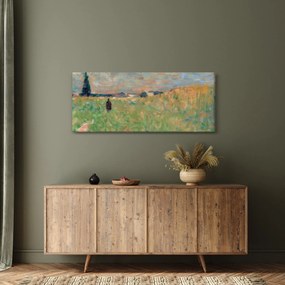Kép - Georges Seurat, A Summer Landscape, reprodukciók (120x50 cm)