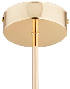 Csillár rúdon FOTON 6xE14/40W/230V arany/fehér