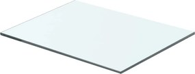 vidaXL 40x25 cm átlátszó panel üvegpolc