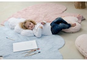 Rózsaszín mosható kézi szövésű pamut gyerek szőnyeg 160x180 cm Puffy Love – Lorena Canals