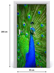 Ajtó tapéta Páva 75x205 cm