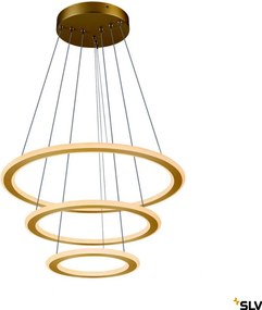 SLV 1007703 ONE Modern Led Függesztett Lámpa Fekete, Sárgaréz LED IP20