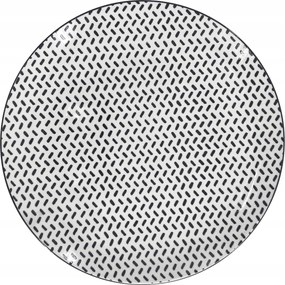 BlackLine lapos tányér 26,5 cm, fa alakú