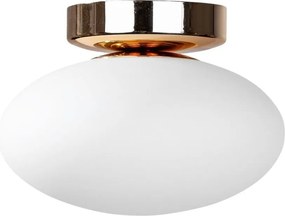 Arany mennyezeti lámpa fehér üvegbúrával Omi 1187 Zuma Line