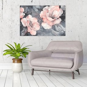 Kép - Virágok vázlata (90x60 cm)
