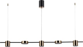 Italux REMDAL PND-16374-5-BK-3K Függőlámpa 30W/LED 3000K 2300LM IP20