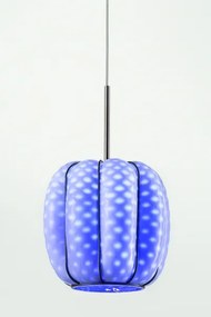 SIRU - Csillár zsinóron NEST 3xE27/60W/230V narancs/kék/zöld Velencei üveg