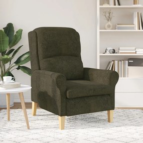 Kortárs karosszék Katonai zöld Szövet, Fa Közepes Ergonomikus