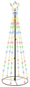 kúp alakú karácsonyfa 108 színes LED-del 70 x 180 cm