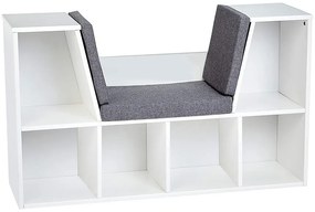 Tárolópolc ülőhellyel, párnával