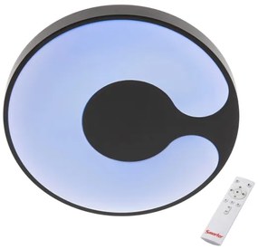 Redo 05-927 - LED RGBW mennyezeti lámpatest BIGSI LED/48W/230V átm. 50 cm fekete + távirányító