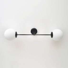 Felületre szerelhető csillár MOON 2xE27/15W/230V fekete