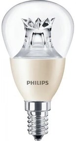 LED lámpa , égő , kisgömb , E14 , 8 Watt , 2200-2700K , dimmelhető , Philips DimTone