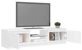 fehér TV-szekrény LED lámpákkal 140 x 40 x 35,5 cm