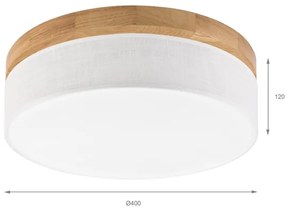 Brilagi - LED mennyezeti lámpa BELLADONNA LED/36W/230V Ø 40 cm fehér/tölgy