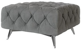 Szürke bársony lábtartó Chelsea – Ropez