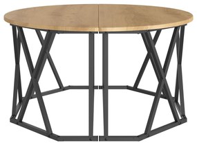 Kávézóasztal Kézműves Tölgy 31.5x31.5x16.5 inch Mérsékelt Fa