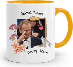 Bögre Sárga Donald Tusk Po Platform Ajándék