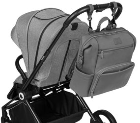 Lionelo - Pelenkázó táska babakocsihoz CUBE Grey Stone