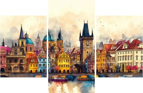 Kép - Ősz a festett városban (90x60 cm)