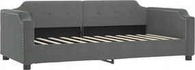 vidaXL sötétszürke szövet kanapéágy 90 x 190 cm