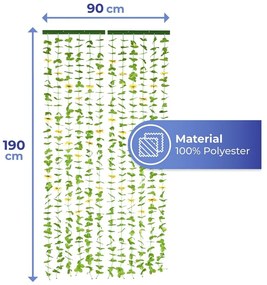 Sárga-zöld függöny ajtóra 90x190 cm Sunflowers – Maximex