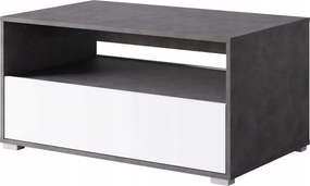 Dohányzóasztal Nairobi II 90 cm matt/fehér, téglalap alakú