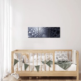 Kép - Absztrakció 3D (órával) (90x30 cm)