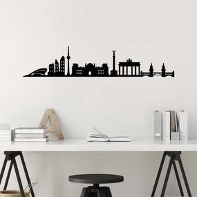 Berlin fém fali dekoráció, 119×24 cm