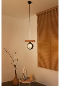 Duolla - Kábelre függesztett csillár IRONLINE 1xE27/15W/230V fenyő tölgy/fekete