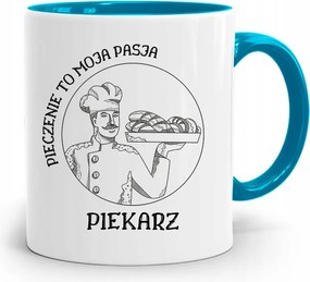 Kék Bögre Ajándék Péknek A Szenvedélyem A fényképes nyomtatás