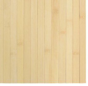 négyszögletű világos természetes bambusz szőnyeg 100 x 100 cm