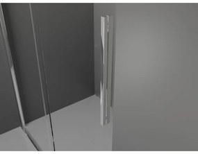 Mexen Velar, nyílásba tolóajtó Walk-In típusú 85 cm, 8 mm átlátszó üveg, króm, 871-085-000-03-01