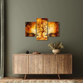 Természetes absztrakt kép fáról (90x60 cm)