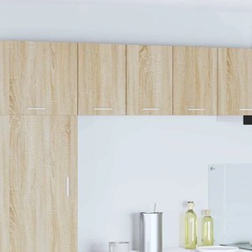 Függő szekrény Riga 2 pcs Sonoma tölgy és fehér 30 x 31 x 40 cm