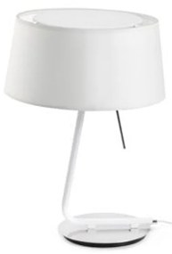 FARO HOTEL asztali lámpa, fehér, E27 foglalattal, IP20, 29942