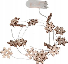 Led Lámpák Karácsonyfára Drót Hópehely Elem