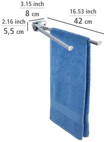 WENKO 17875100 - Törölközőtartó BASIC 42x8 cm rozsdamentes acél/ezüst