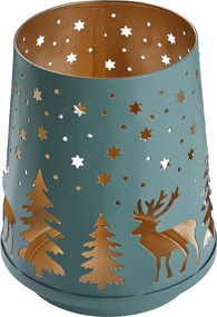 MOUNTAIN LODGE fém lámpás 15 cm , zöld