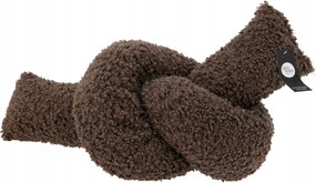 Párnacsomó, báránybőr utánzat 150x12cm, sötétbarna