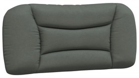 sötétszürke szövet ágykeret LED-es matrac nélkül 80x200 cm