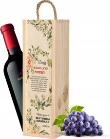 Alkoholos doboz Bor Fa Ajándék Házastársaknak Kreator Design