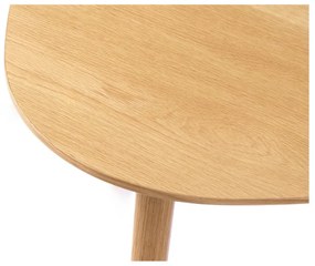 Natúr színű dohányzóasztal szett tölgyfa dekorral 2 db-os 70x100 cm Adda – Unique Furniture