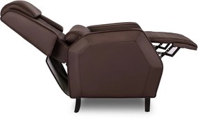Elegáns Dönthető Relaxfotel Barna Eco-bőr Kárpittal. VIPER
