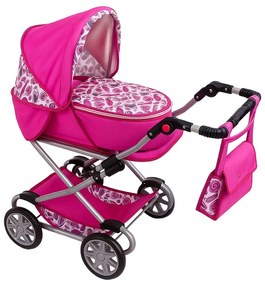 Játék babakocsi 2az1-ben New Baby Mónika rózsaszín