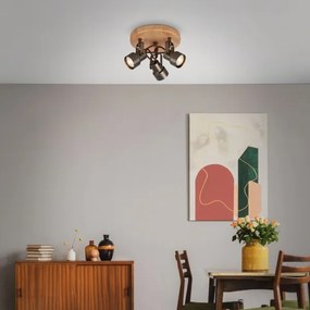 Briloner 2872-035 - LED Spotlámpa SPOTLIGHT 3xGU10/5W/230V barna