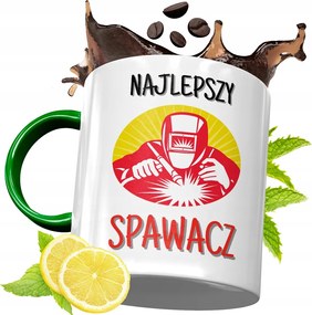 Zöld Bögre Hegesztőnek Születésnapra Ajándék fényképes nyomtatással